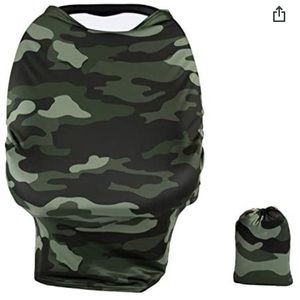 Car Seat Cover for Babies Silky with Matching Storage Bag, Camouflage